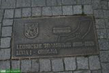Legnica, płyta upamiętniająca tramwaje, 2016.07.30 Legnica, płyta upamiętniająca tramwaje, 2016.07.30